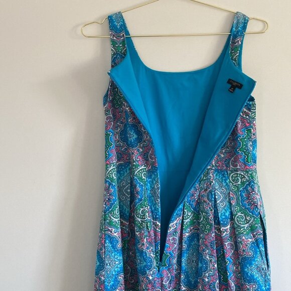 SOLD Talbots Paisley Fit + Flair Dress - Picture 10 of 12